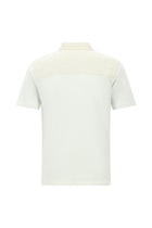 Beyaz Regular Fit Pamuklu Keten Polo Yaka T-shirt