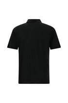 Siyah Regular Fit Keten Polo Yaka T-shirt