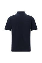 Koyu Lacivert Regular Fit Keten Polo Yaka T-shirt