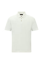 Kırık Beyaz Regular Fit Keten Polo Yaka T-shirt