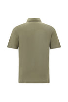 Orta Haki Regular Fit Keten Polo Yaka T-shirt