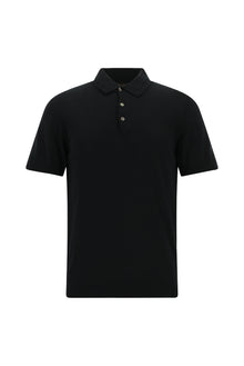 Siyah Slim Fit Dar Kesim Pamuklu Polo Yaka Triko T-shirt