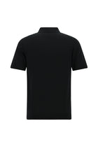 Siyah Slim Fit Dar Kesim Pamuklu Polo Yaka Triko T-shirt