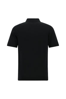Siyah Slim Fit Dar Kesim Pamuklu Polo Yaka Triko T-shirt