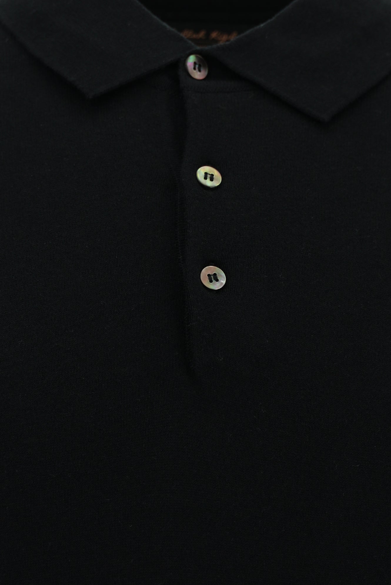 Siyah Slim Fit Dar Kesim Pamuklu Polo Yaka Triko T-shirt