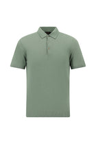 Küf Yeşili Slim Fit Dar Kesim Pamuklu Polo Yaka T-shirt