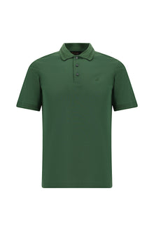 Nefti Slim Fit Dar Kesim Nakışlı Merserize Pamuk Polo Yaka T-shirt