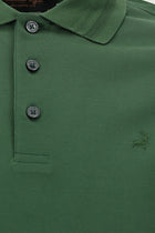 Nefti Slim Fit Dar Kesim Nakışlı Merserize Pamuk Polo Yaka T-shirt