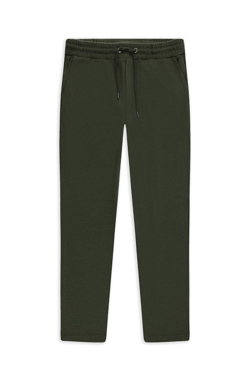 Koyu Haki Regular Fit Pamuklu Sweatpant / Eşofman Altı