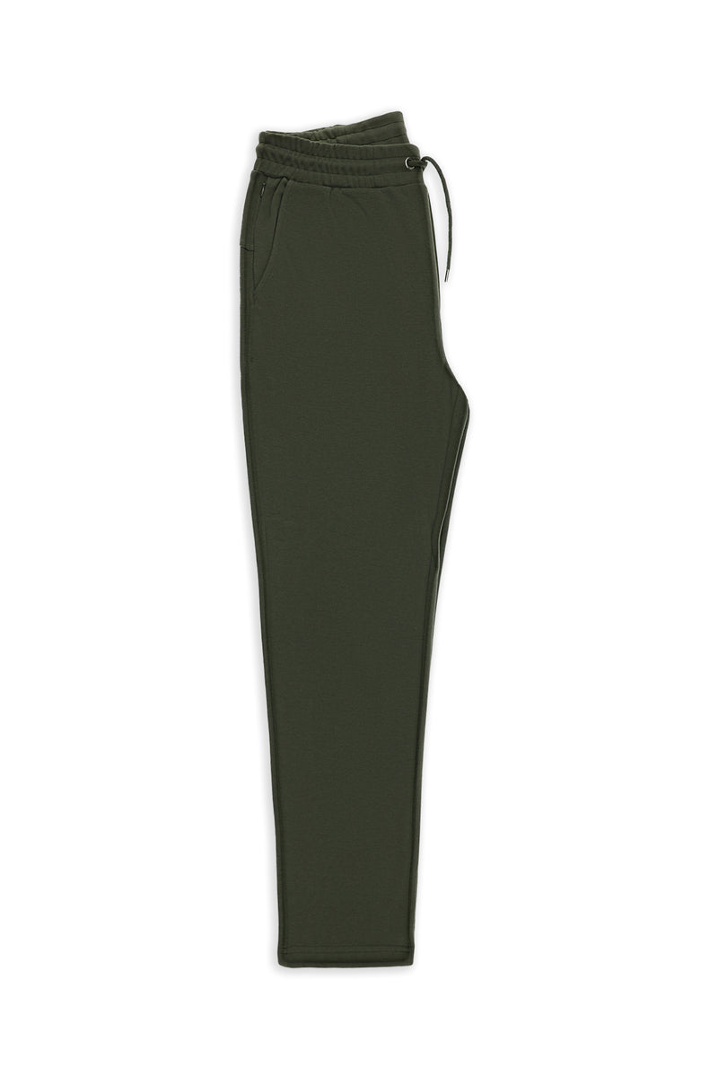 Koyu Haki Regular Fit Pamuklu Sweatpant / Eşofman Altı