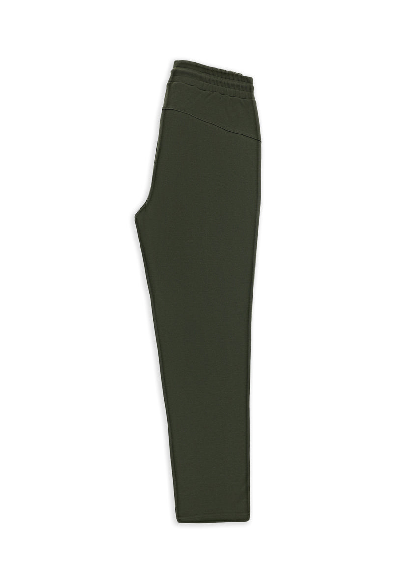Koyu Haki Regular Fit Pamuklu Sweatpant / Eşofman Altı