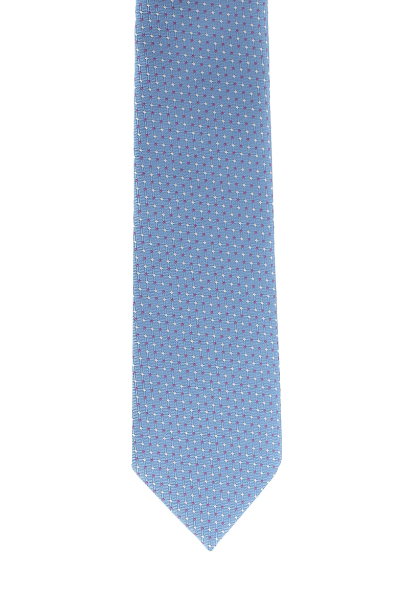 Açık Mavi Desenli Kravat