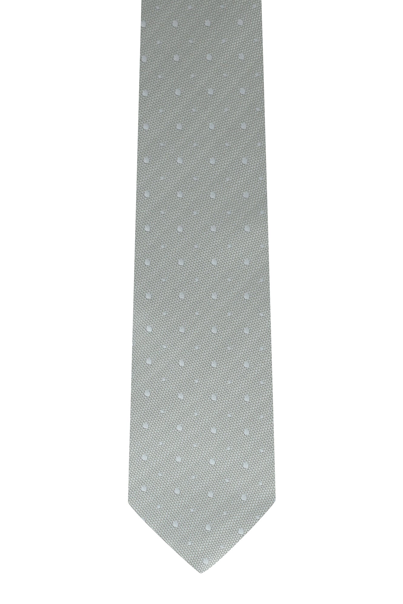 Açık Gri Desenli Kravat