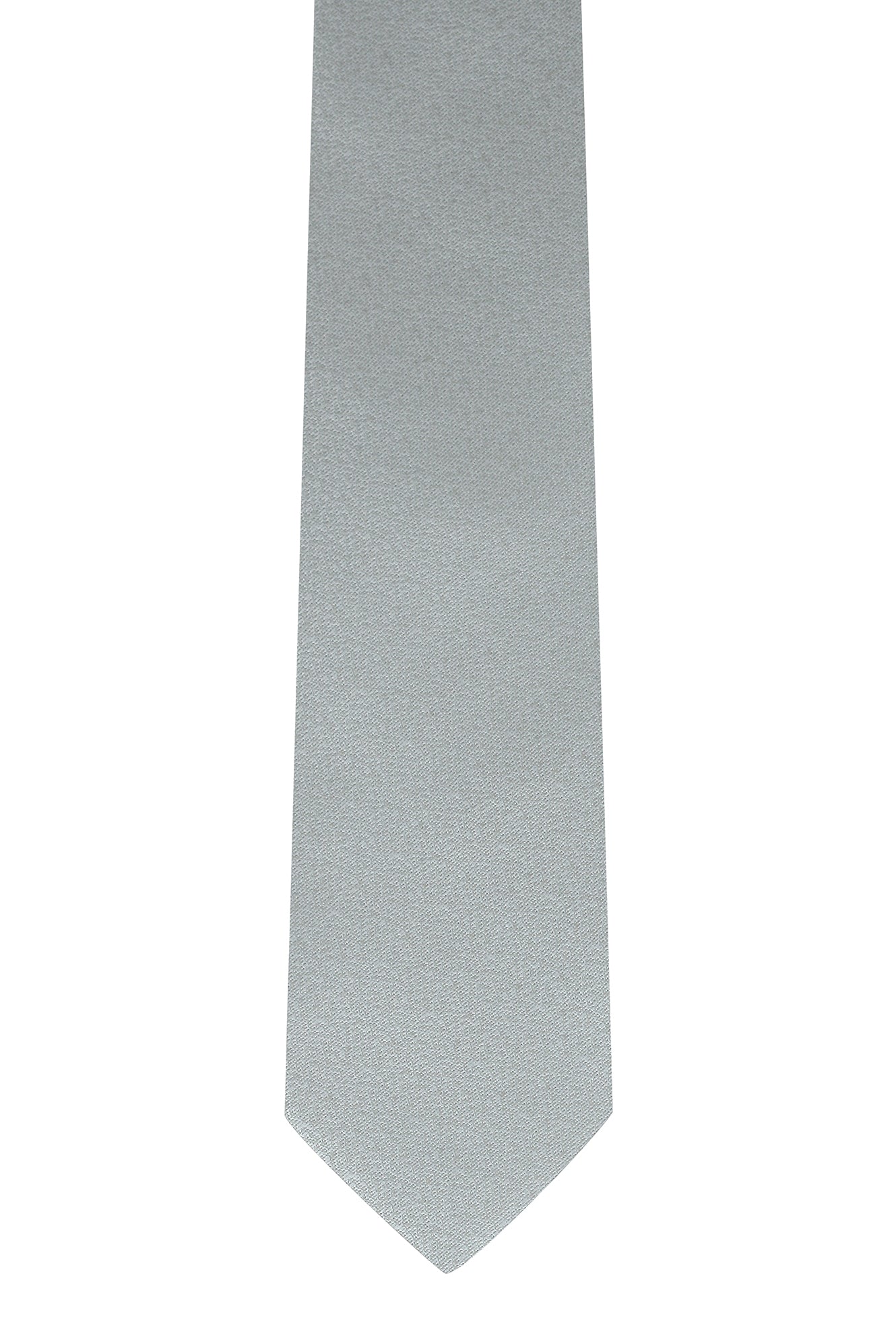 Açık Gri Armür Desenli Kravat
