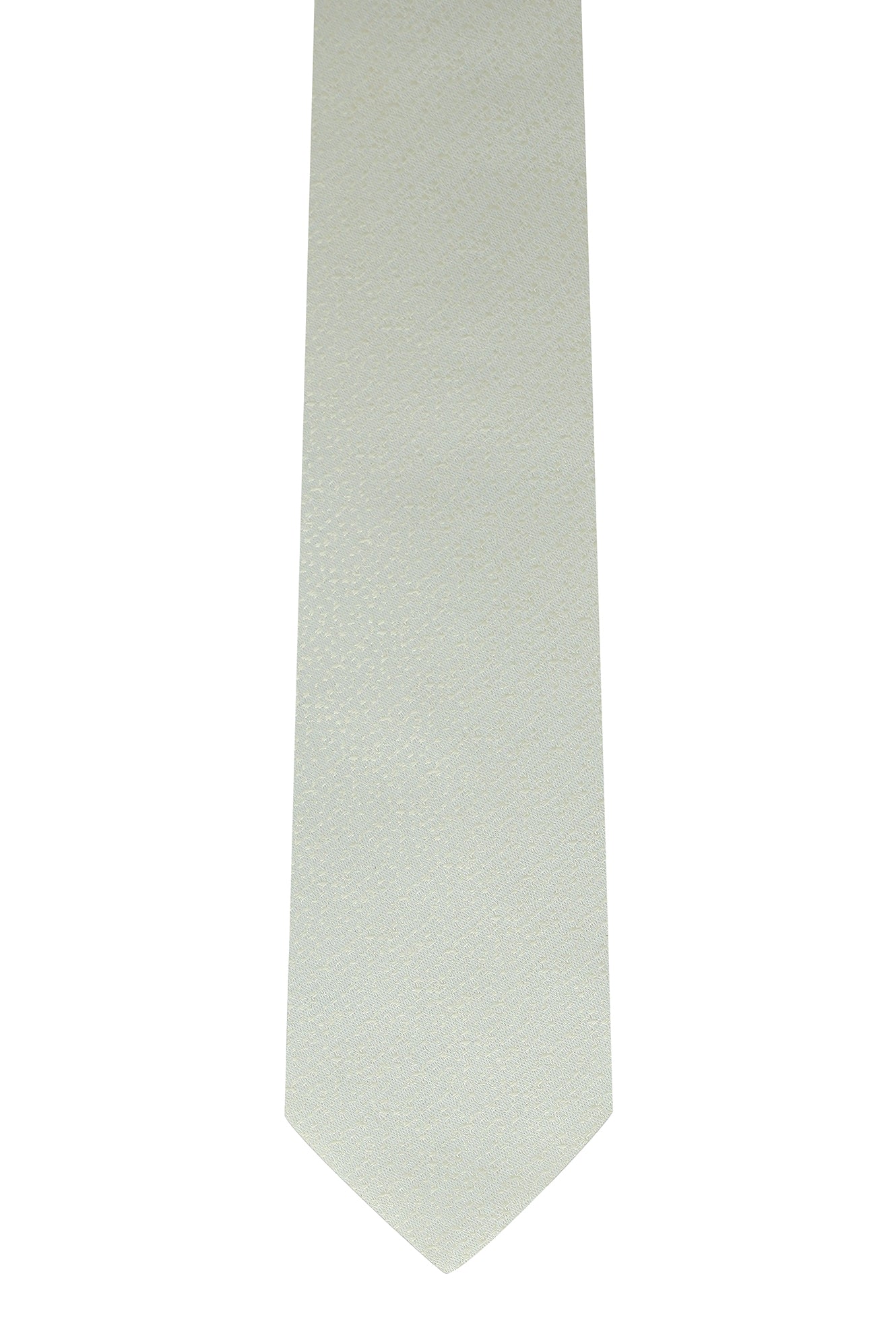 Krem Armür Desenli Kravat