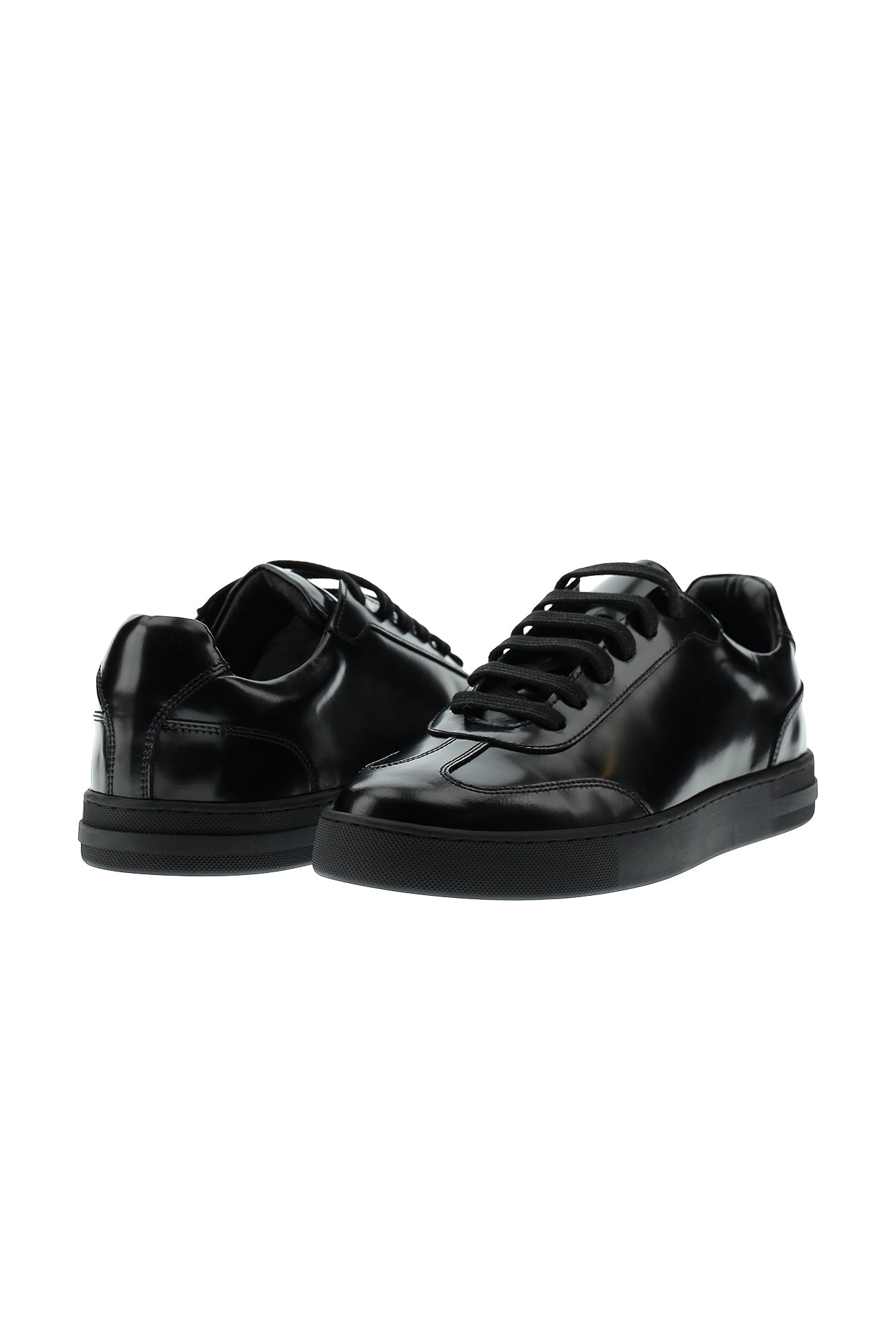 Siyah Sneaker Deri Ayakkabı