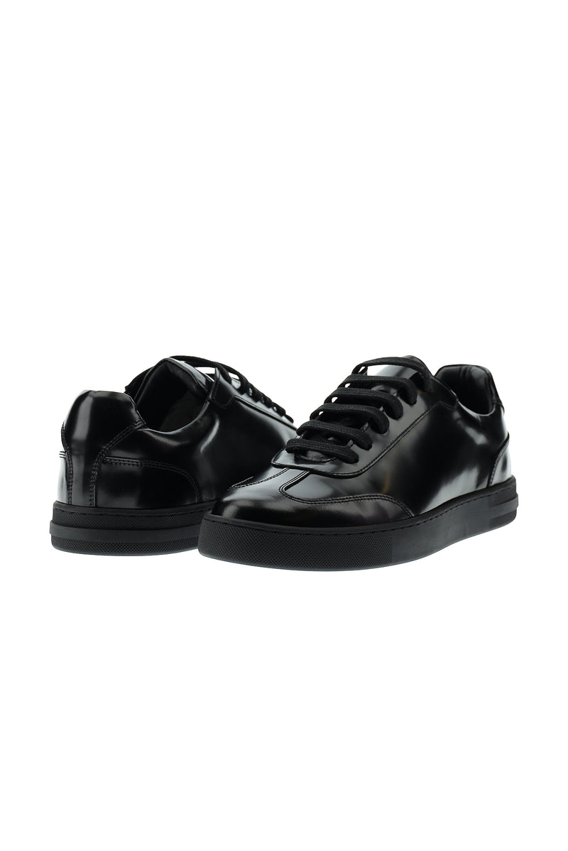 Siyah Sneaker Deri Ayakkabı