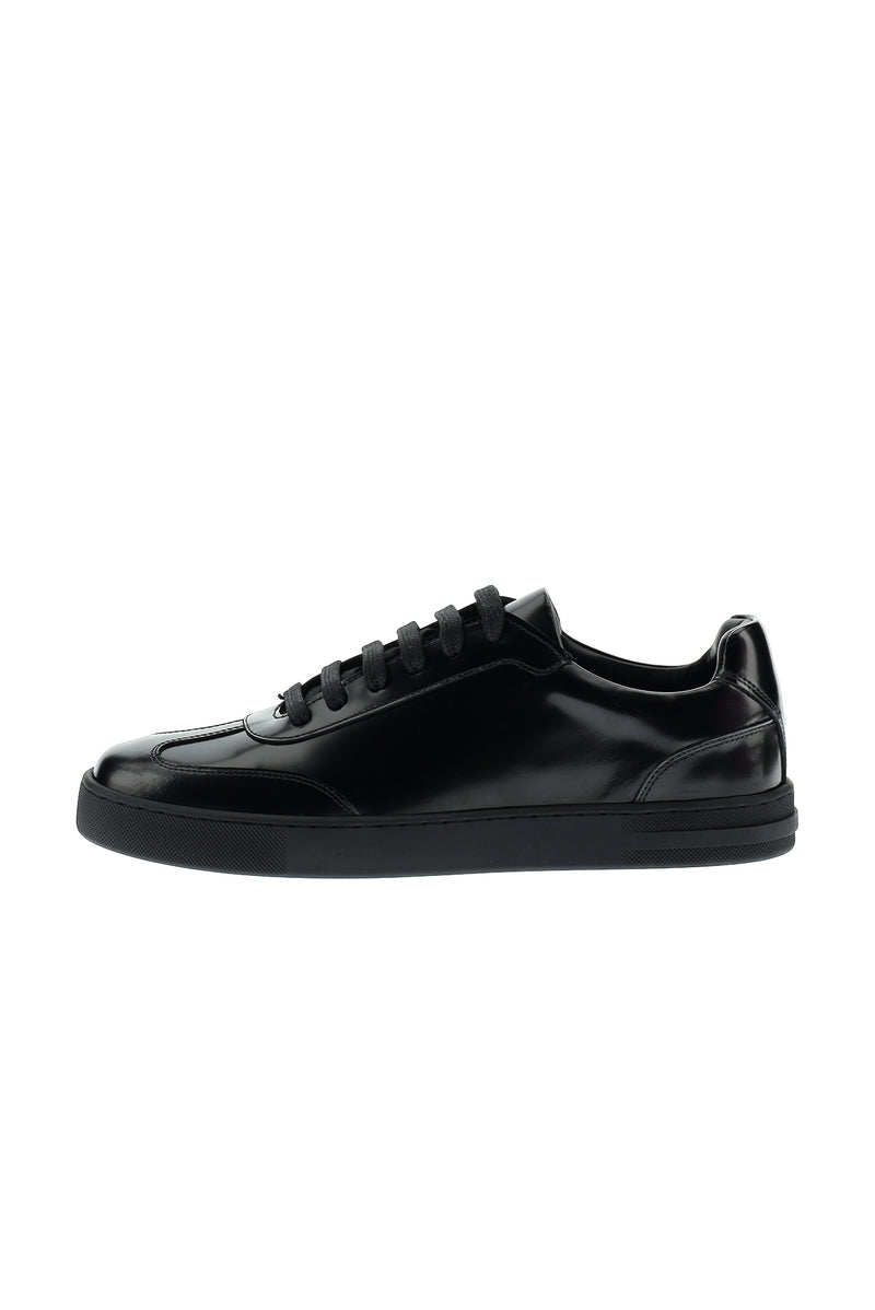 Siyah Sneaker Deri Ayakkabı
