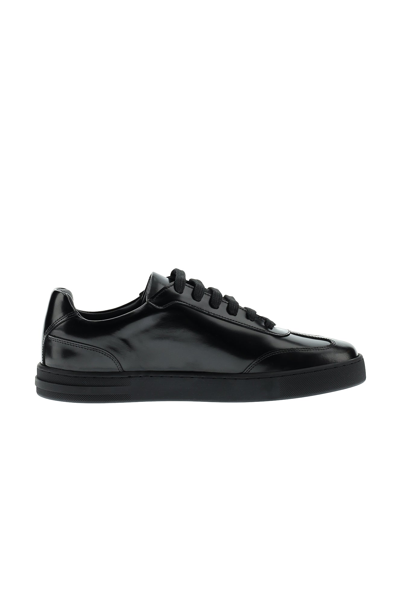 Siyah Sneaker Deri Ayakkabı