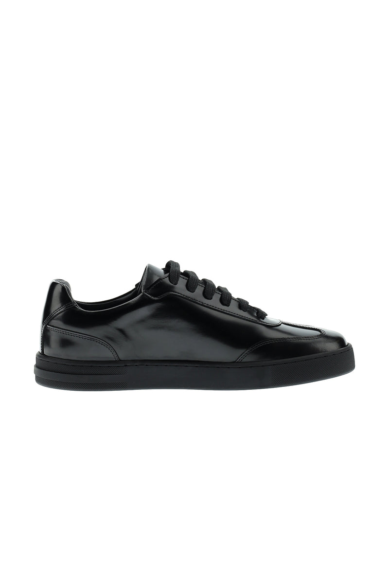 Siyah Sneaker Deri Ayakkabı