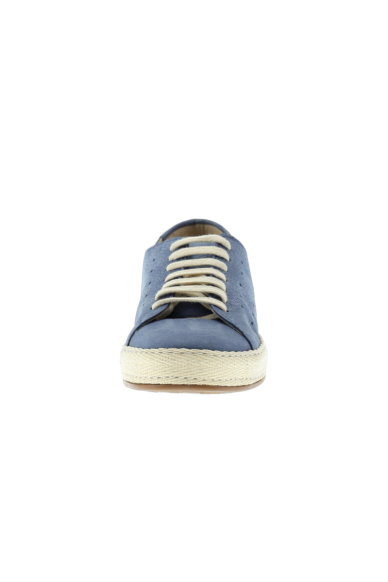 Mavi Sneaker Deri Ayakkabı