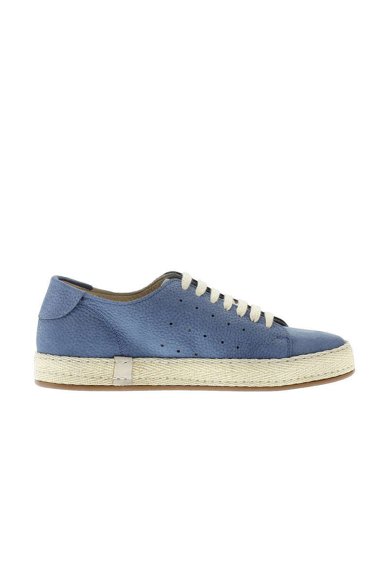 Mavi Sneaker Deri Ayakkabı