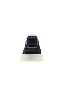 Lacivert Sneaker Deri Ayakkabı