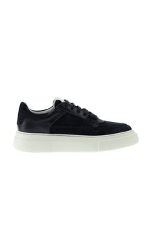 Lacivert Sneaker Deri Ayakkabı