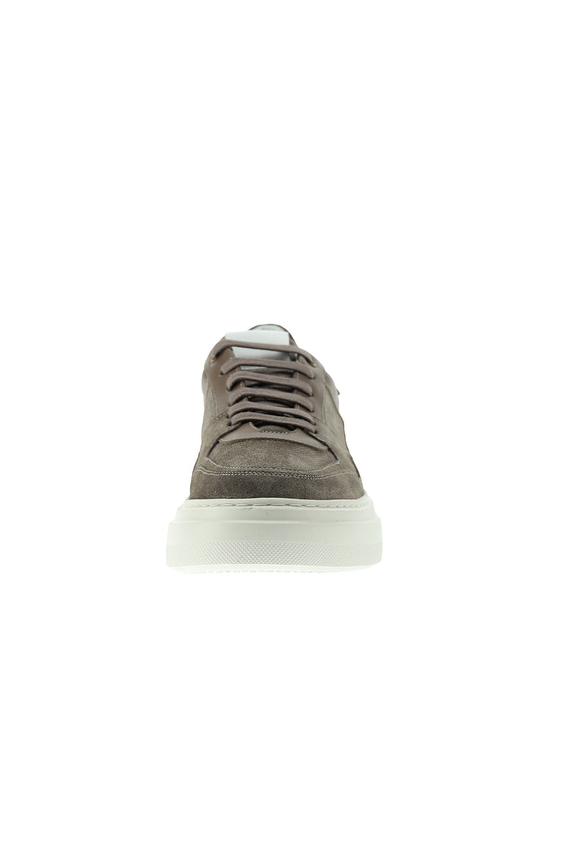 Orta Vizon Sneaker Deri Ayakkabı