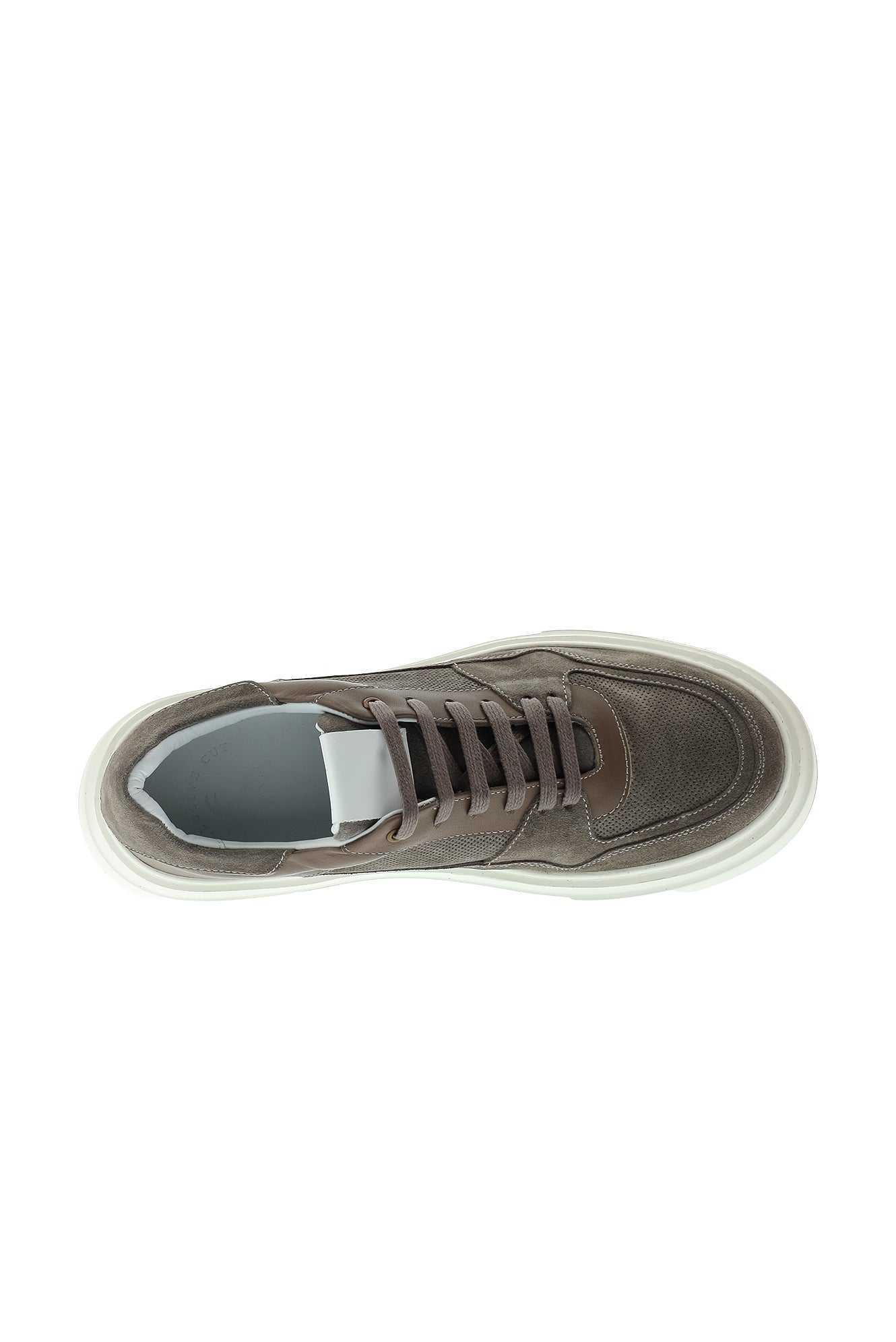 Orta Vizon Sneaker Deri Ayakkabı