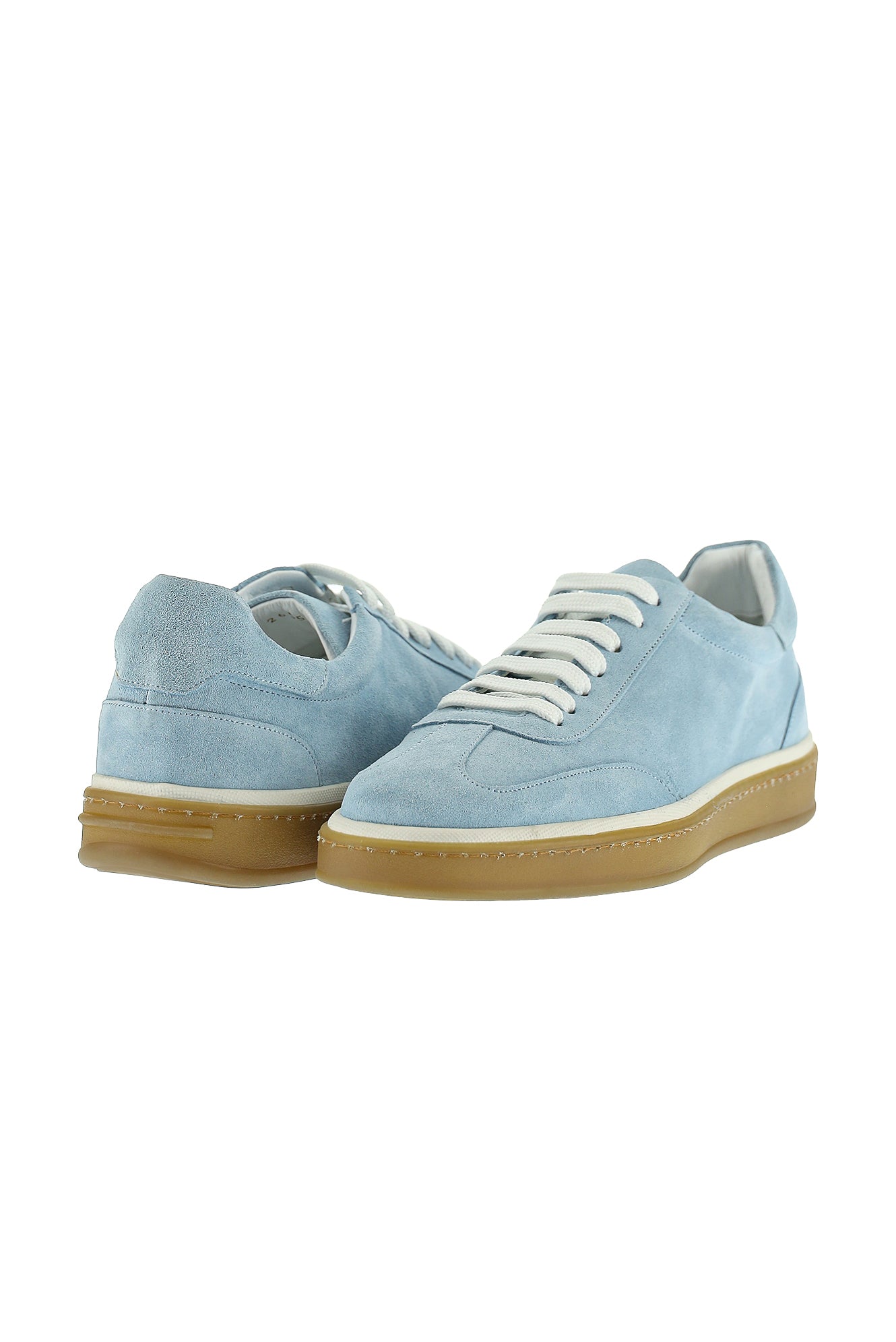 Mavi Sneaker Deri Ayakkabı