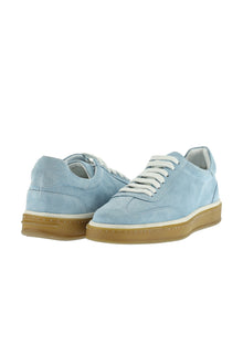 Mavi Sneaker Deri Ayakkabı