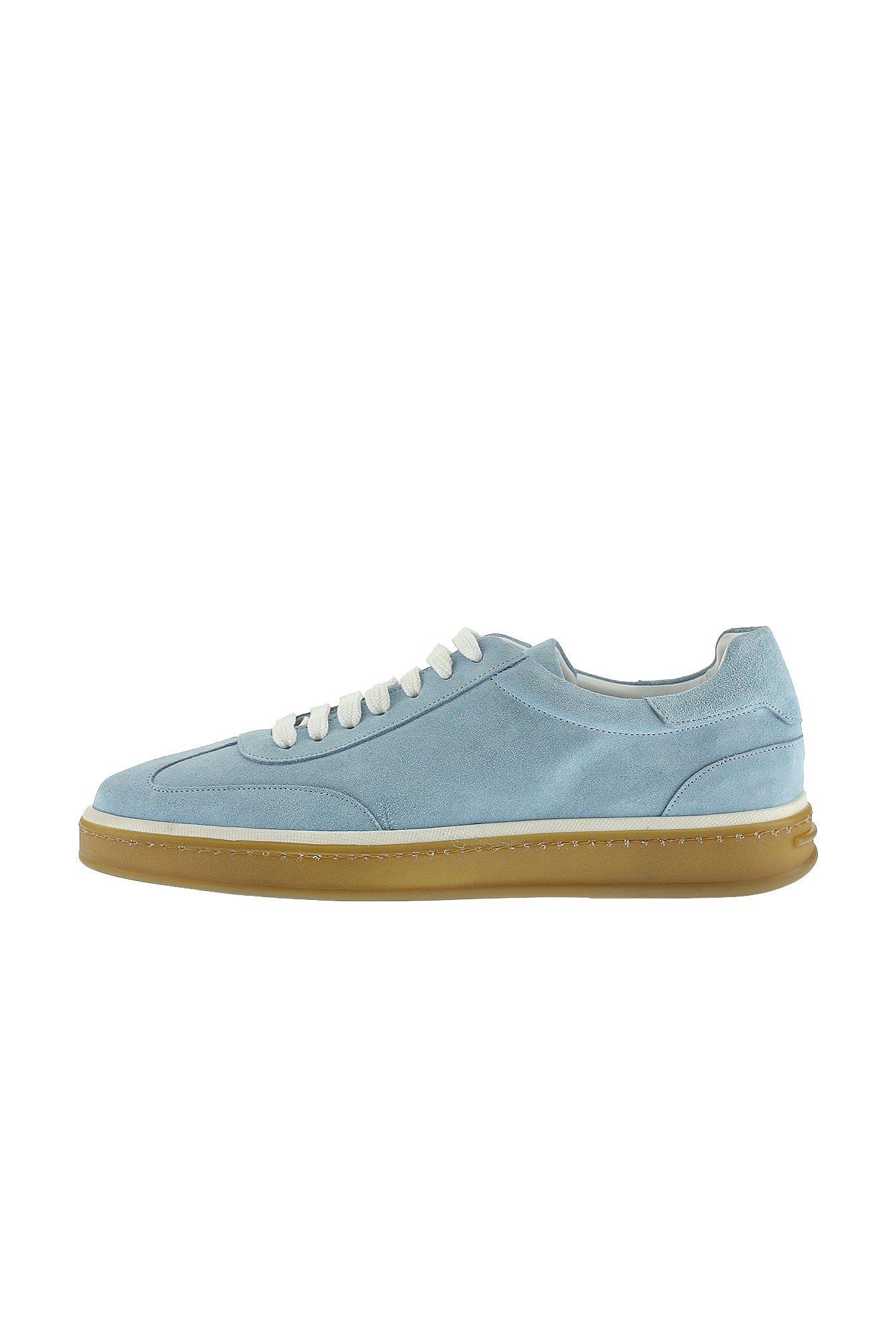 Mavi Sneaker Deri Ayakkabı