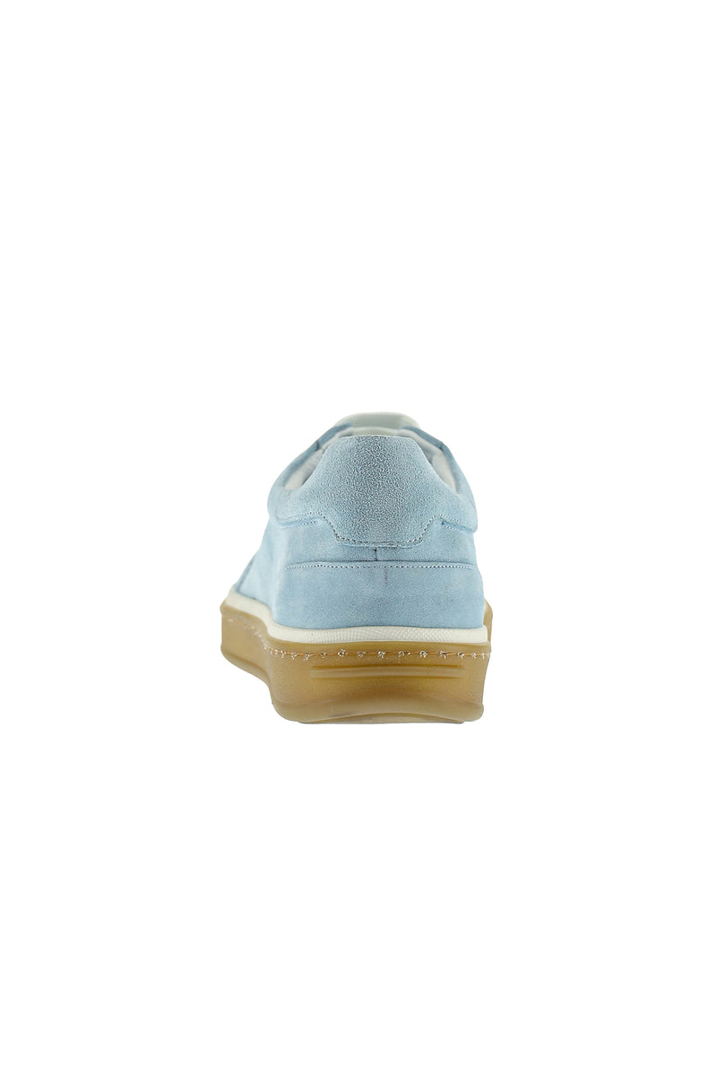 Mavi Sneaker Deri Ayakkabı