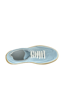 Mavi Sneaker Deri Ayakkabı