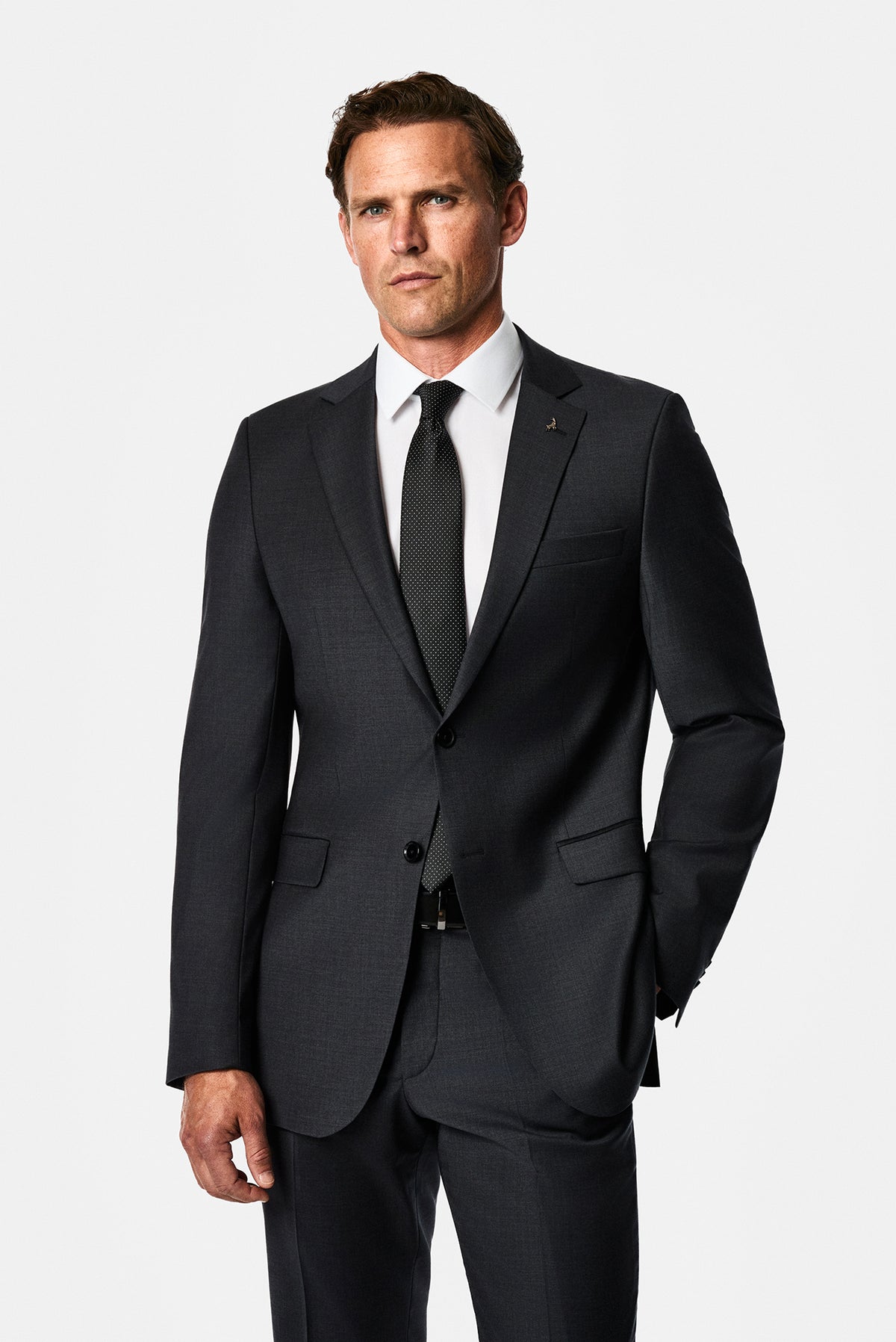 Marengo 8 Drop Long Slim Fit Düz Mono Yaka Takım Elbise