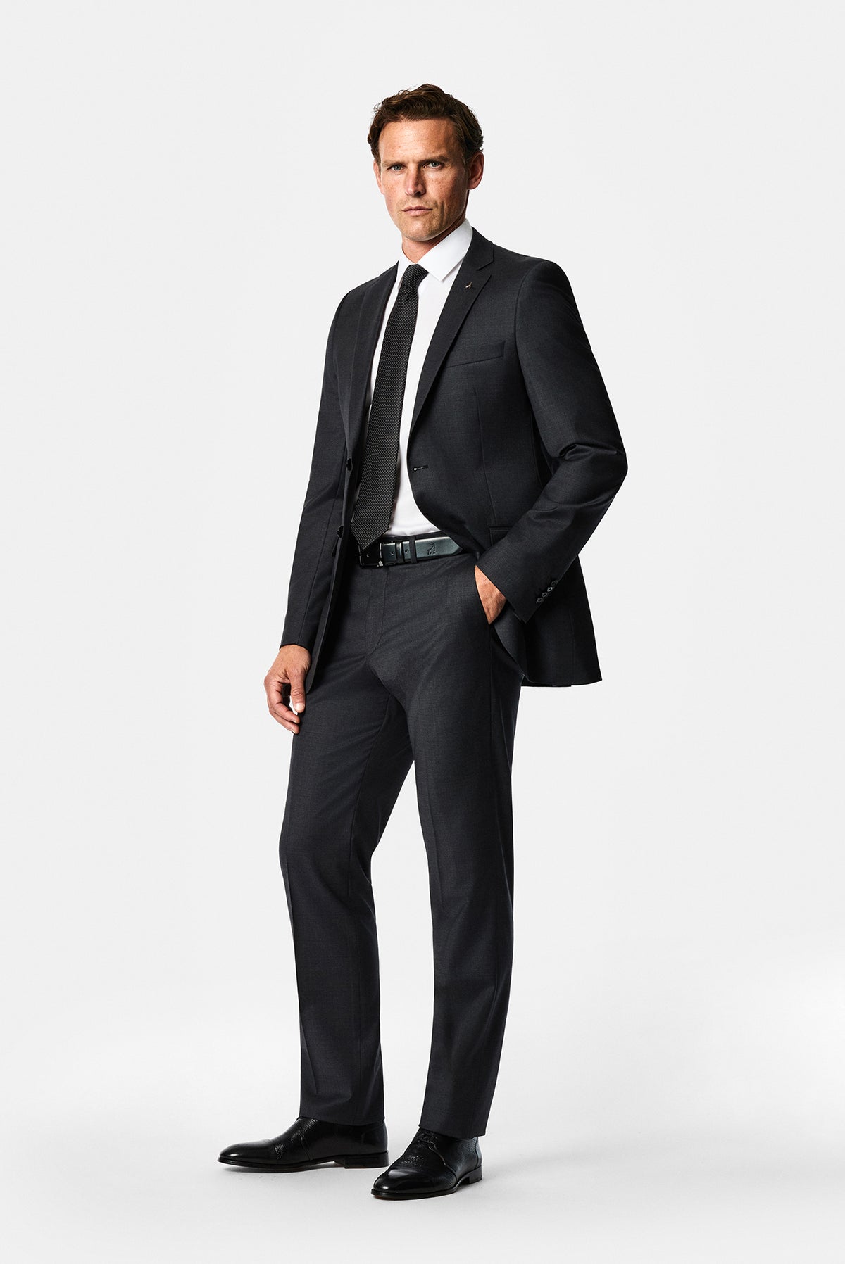 Marengo 8 Drop Long Slim Fit Düz Mono Yaka Takım Elbise