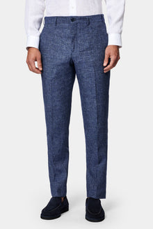 Mavi 6 Drop Regular Fit Standart Kesim Keten Karışımlı Pileli Klasik Kumaş Pantolon