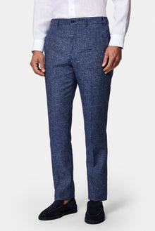 Mavi 6 Drop Regular Fit Standart Kesim Keten Karışımlı Pileli Klasik Kumaş Pantolon