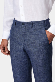 Mavi 6 Drop Regular Fit Standart Kesim Keten Karışımlı Pileli Klasik Kumaş Pantolon