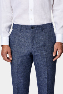 Mavi 6 Drop Regular Fit Standart Kesim Keten Karışımlı Pileli Klasik Kumaş Pantolon