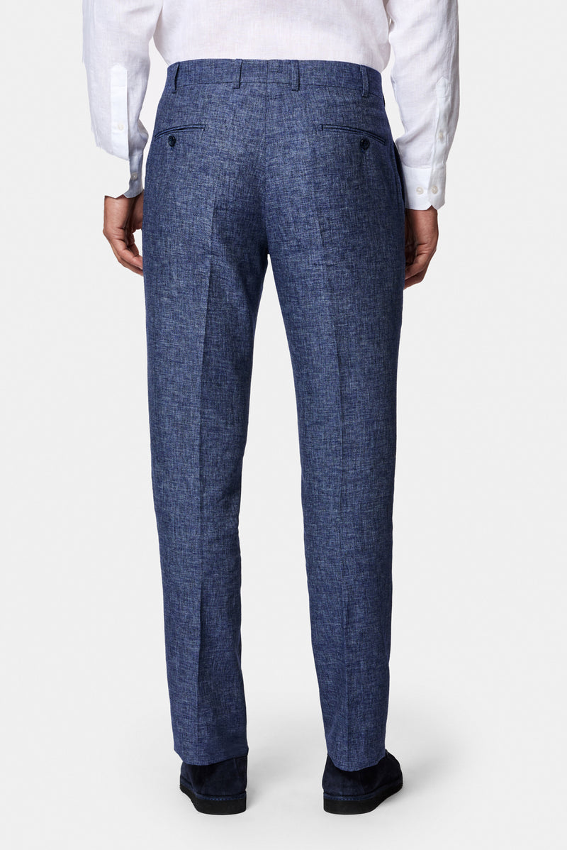 Mavi 6 Drop Regular Fit Standart Kesim Keten Karışımlı Pileli Klasik Kumaş Pantolon