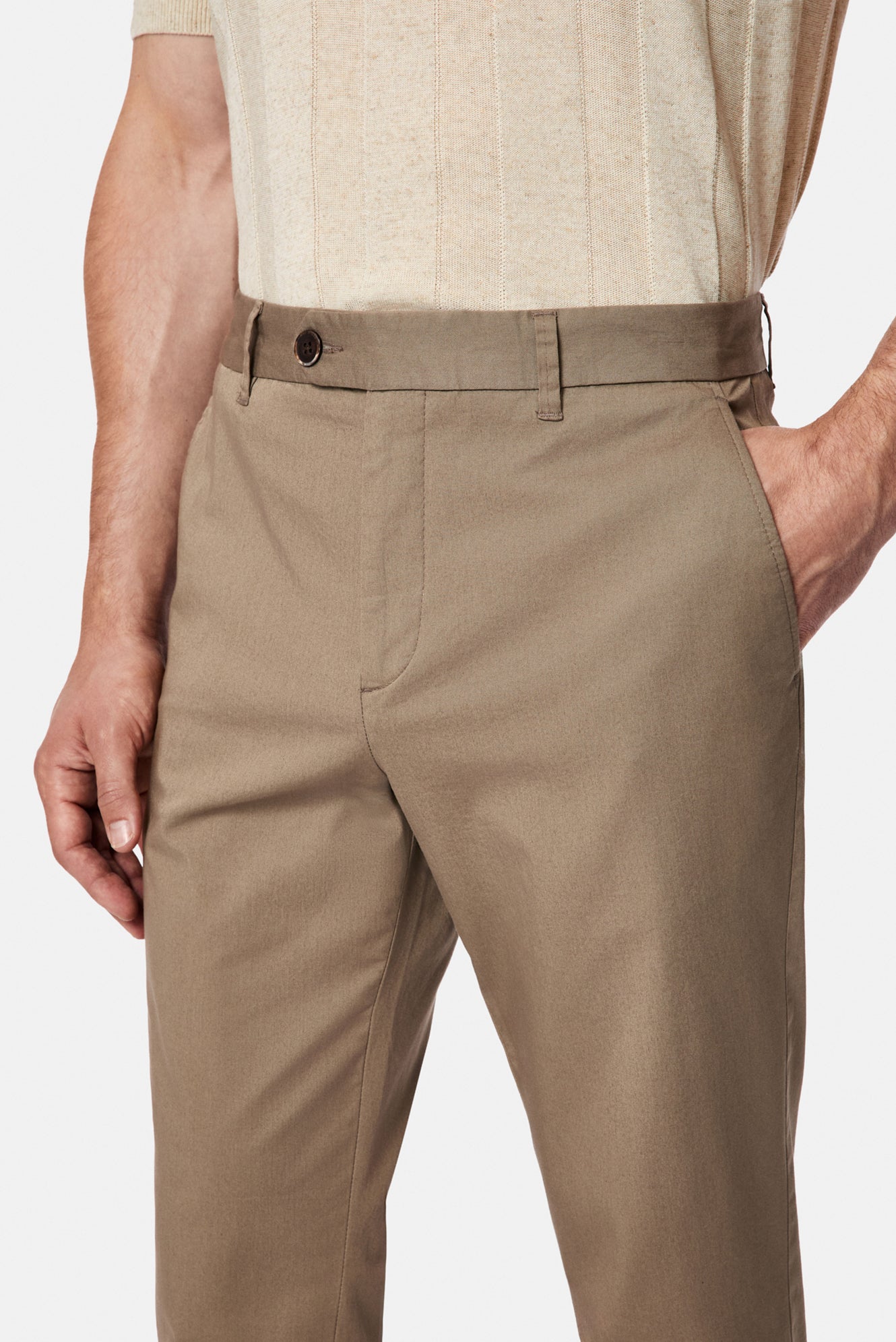 Safari Tapered Slim Fit Yan Cepli Kanvas / Chino Pantolon