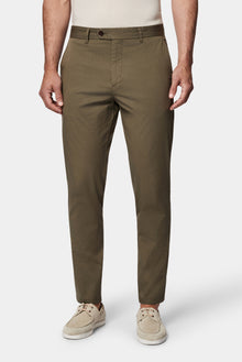Açık Haki Tapered Slim Fit Yan Cepli Kanvas / Chino Pantolon