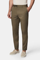 Açık Haki Tapered Slim Fit Yan Cepli Kanvas / Chino Pantolon