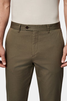 Açık Haki Tapered Slim Fit Yan Cepli Kanvas / Chino Pantolon