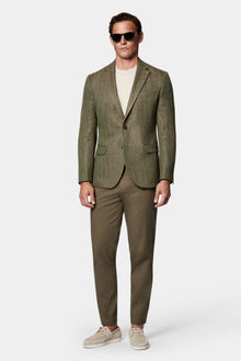 Açık Haki Tapered Slim Fit Yan Cepli Kanvas / Chino Pantolon