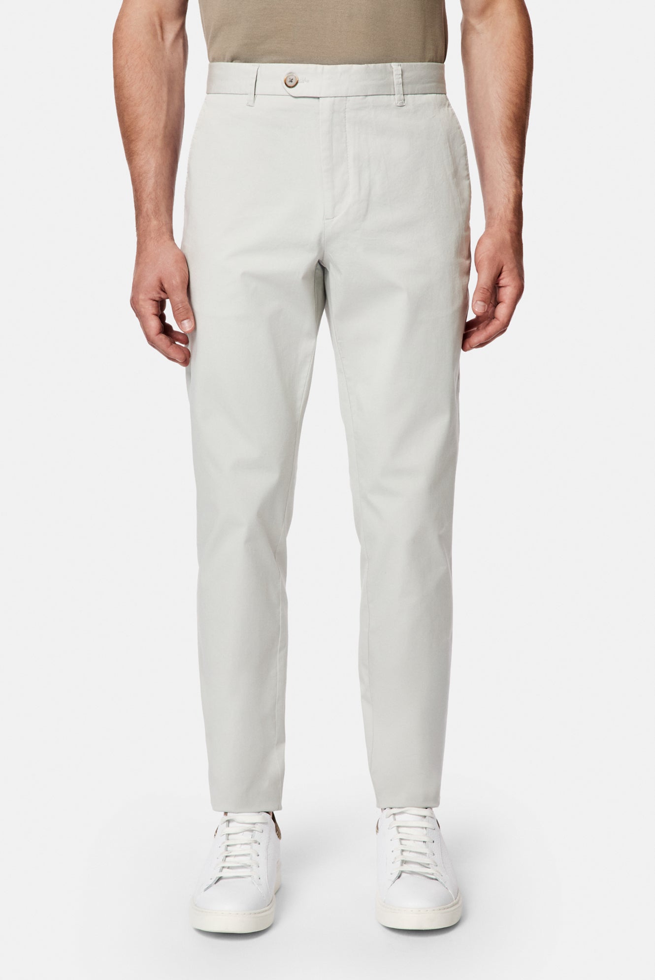 Taş Tapered Slim Fit Yan Cepli Kanvas / Chino Pantolon