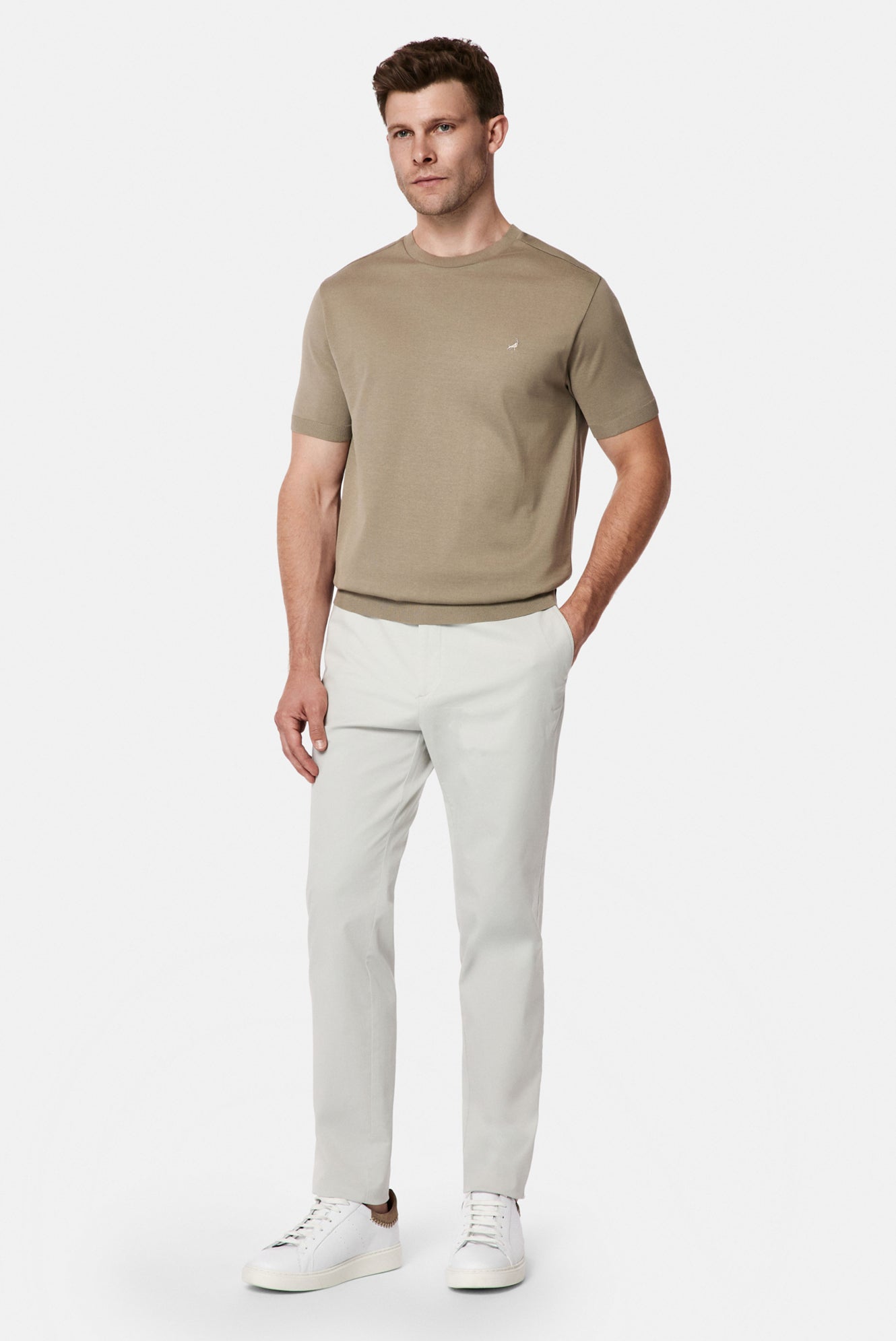 Taş Tapered Slim Fit Yan Cepli Kanvas / Chino Pantolon