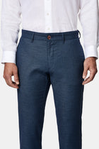 Koyu Lacivert 6 Drop Regular Fit Standart Kesim Kanvas / Chino Pantolon